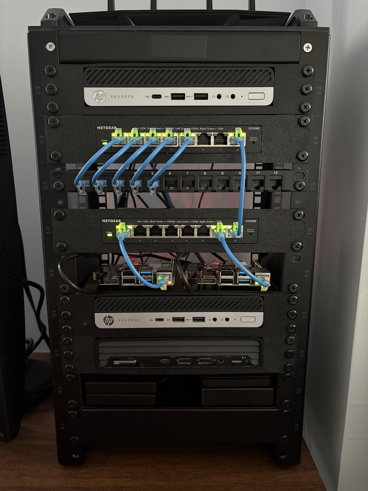 My homelab server rack